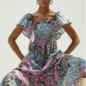 Anthropologie Clementina Maxi Dress Size XS